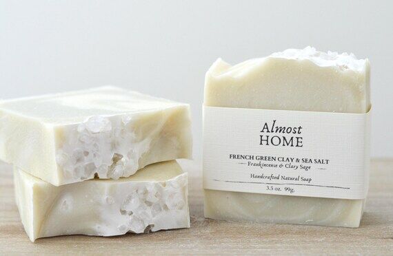 French Green Clay Soap: Frankincense & Clary ...