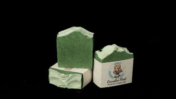 Cucumber Mint Soap Bar, Spearmint, All Natura...