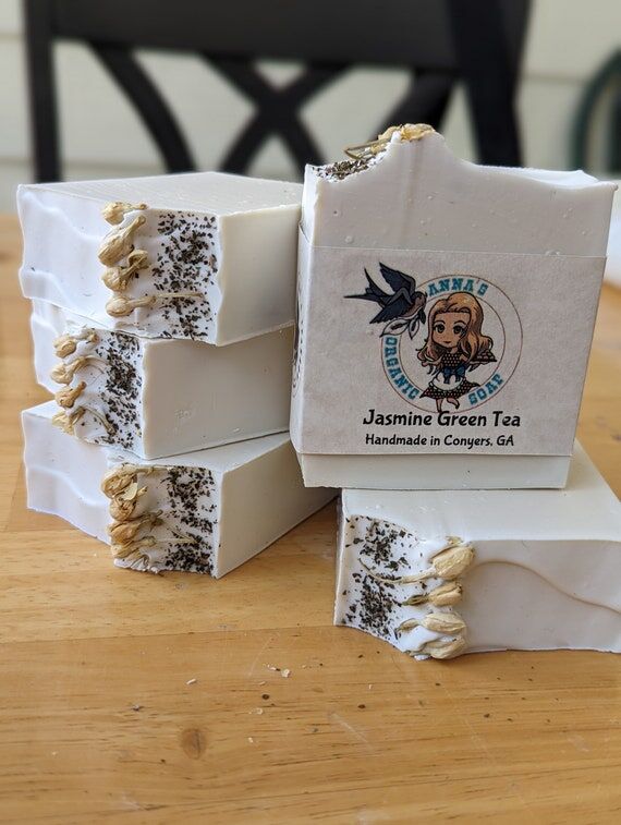 Jasmine Green Tea Homemade Small Batch Soap...
