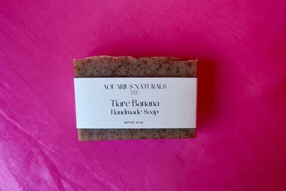 Tiare + Banana Handmade Soap - with real bana...