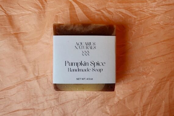Pumpkin Spice Handmade Soap 4.5 oz - made wi...
