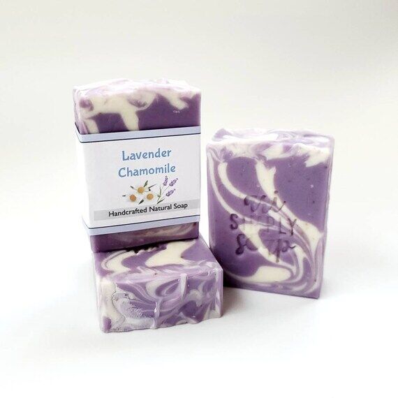 Lavender Chamomile Soap: Handmade Herbal Soap...
