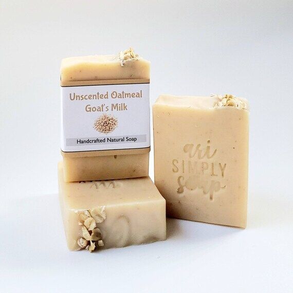 Fragrance-Free Oatmeal Goat Milk Soap: Gentle...