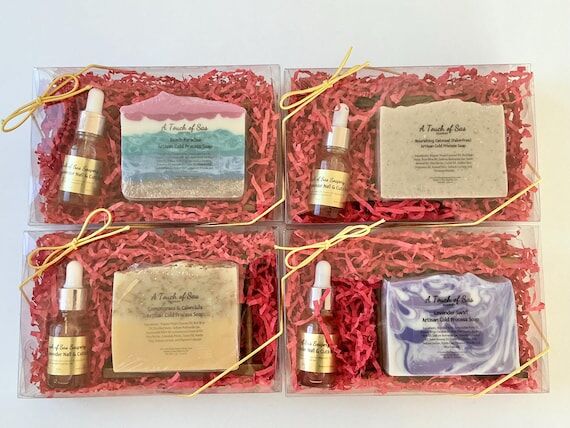 Spa Gift Set, Handmade Cold Process Soap and ...