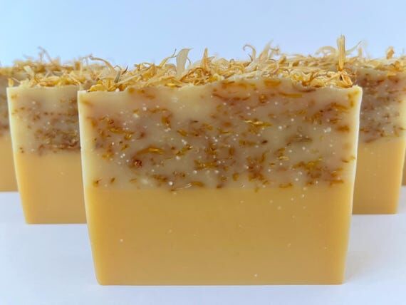 Lemongrass and Calendula Handmade Soap Bar, H...