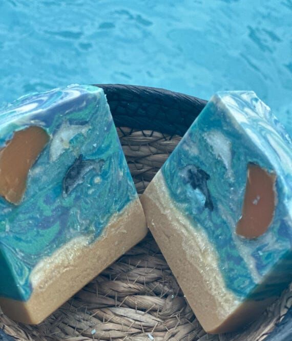 Ocean Serenade Handmade Soap: Berry Blue Scen...