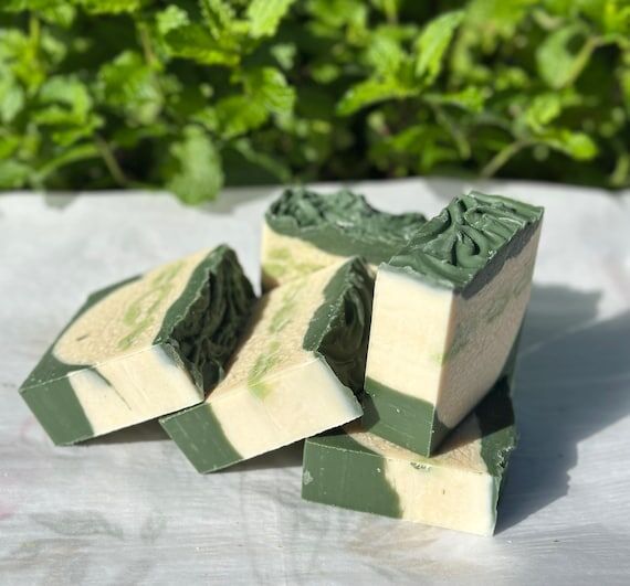Handmade Cucumber Vegan Cold Processed Soap w...