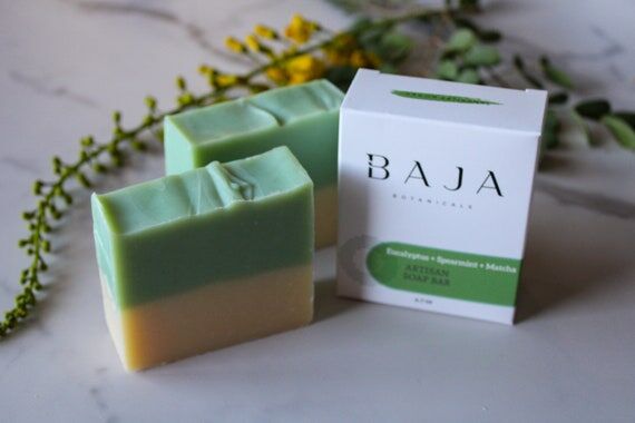 Eucalyptus Spearmint Matcha Soap bar | Cold p...