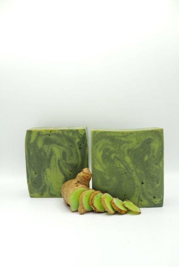 Green Turmeric & Matcha Soap Bar- curcuma ae...