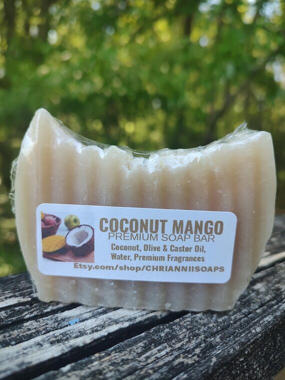 COCONUT MANGO Artisan Soap Bar - Tropical Bea...