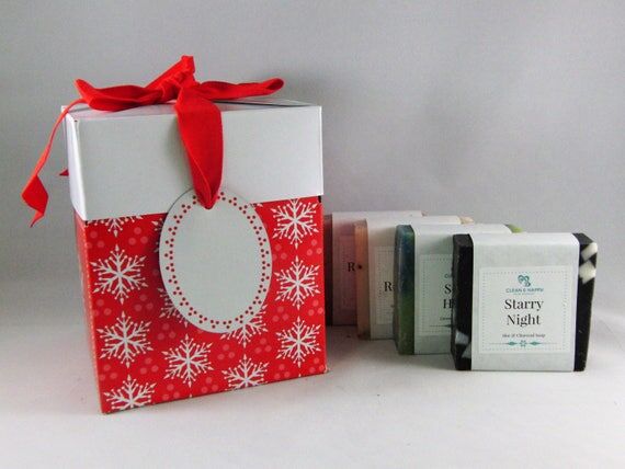 Holiday Gift set any 4 handmade soaps by Clea...