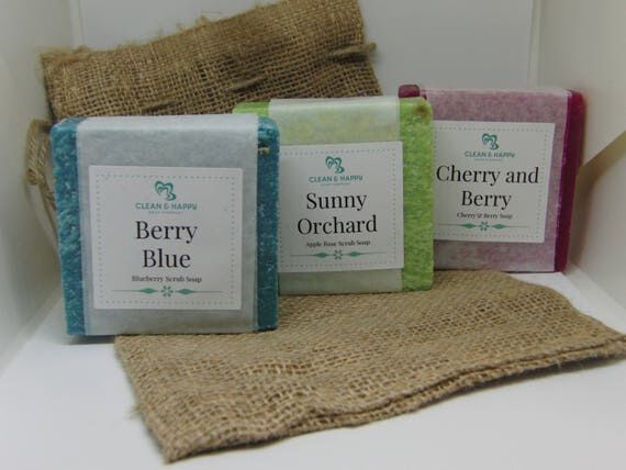Any 3 Handmade Soaps by Clean & Happy in burl...