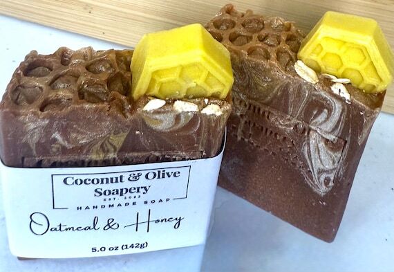 Handmade Oatmeal Honey Soap: Moisturizing She...