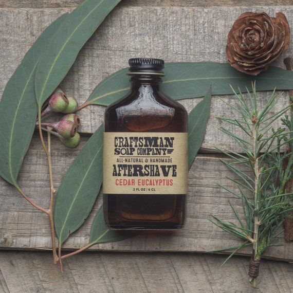 Cedar Eucalyptus Aftershave for Men, Essentia...