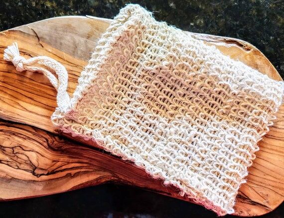 Hemp Exfoliating Soap Saver Bag, Natural Vega...