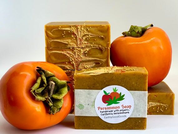 Persimmon Soap, handmade with real organicall...