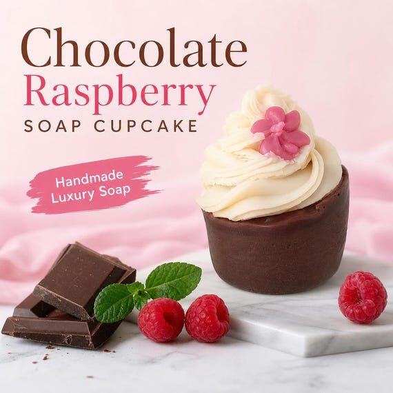 Handcrafted Cupcake Soap • Small Batch Arti...