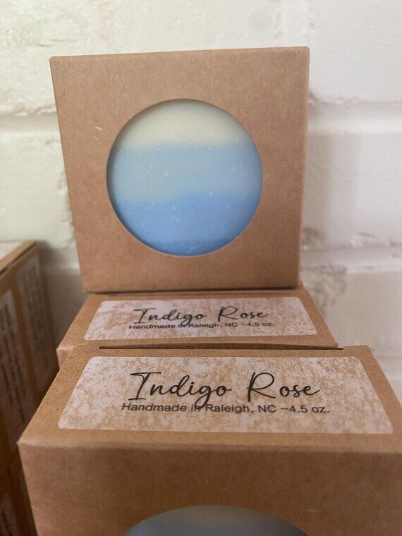 Indigo Rose - One Bar of Handmade Soap by Gan...