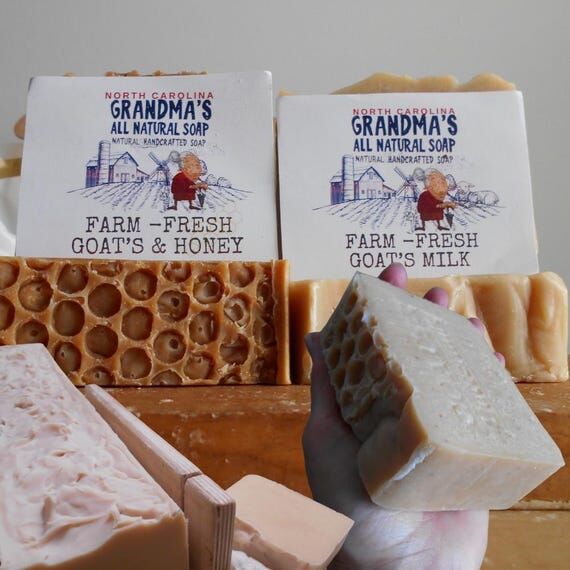 4 Organic Handmade Milk Soaps Set Artisan - F...