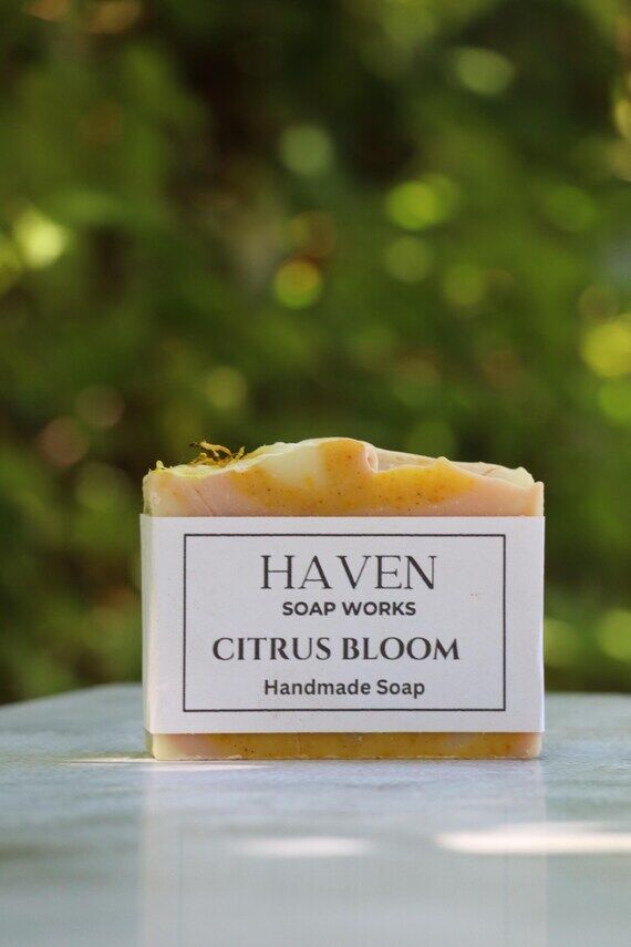 Natural Soap Bar Shea Butter Pink Clay Citrus...