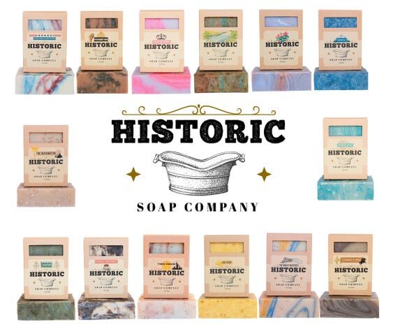 Handmade Natural Bar Soap: Assorted Historica...