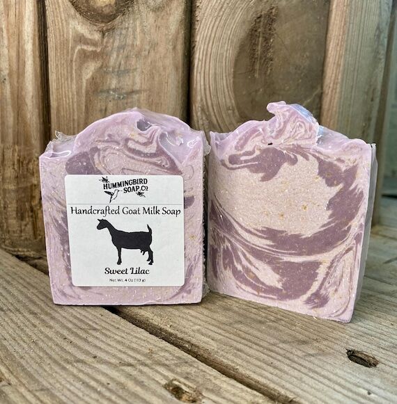 Handmade Lilac Goat Milk Soap: Purple Swirl, ...