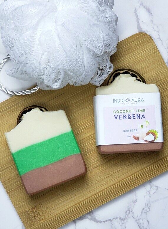 Lemon Verbena Soap Bar: Handmade Palm-Free Co...
