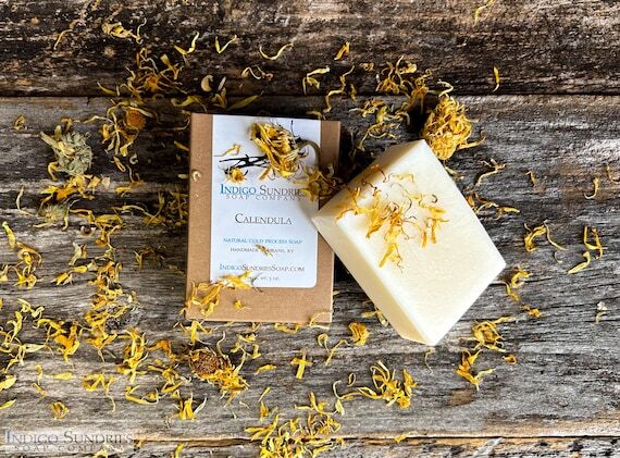 Calendula Soap for Sensitive Skin // Handmade...