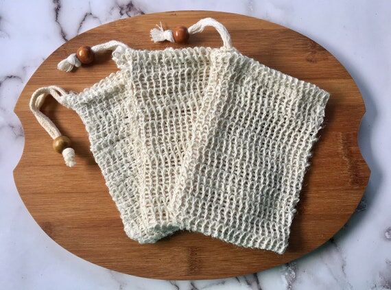 Natural Sisal Soap Saver, Exfoliating Bag...