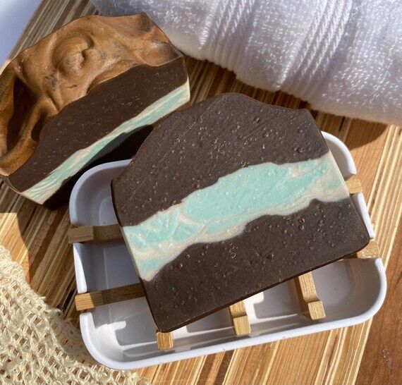 Chocolate Peppermint Handmade soap bar...