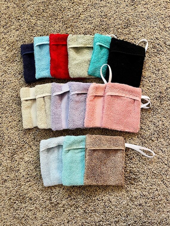 Soap Saver Sack, Handmade Soap Pouch, Shower ...