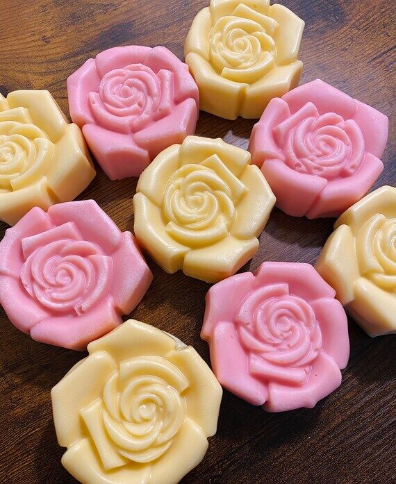 Rose Flower Party Favor Moisturizing Soap Bar...
