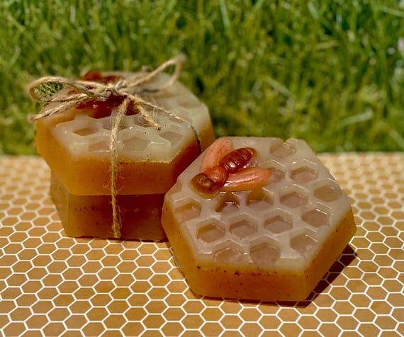 Organic Honey Face Bar with Tea Tree Oil-Myrr...