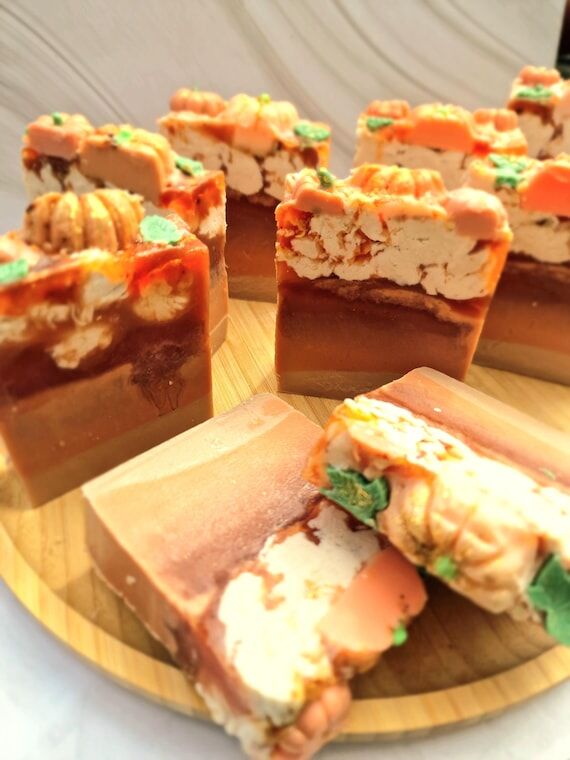 Pumpkin Goat Milk Soap Bar: Handmade Autumn S...