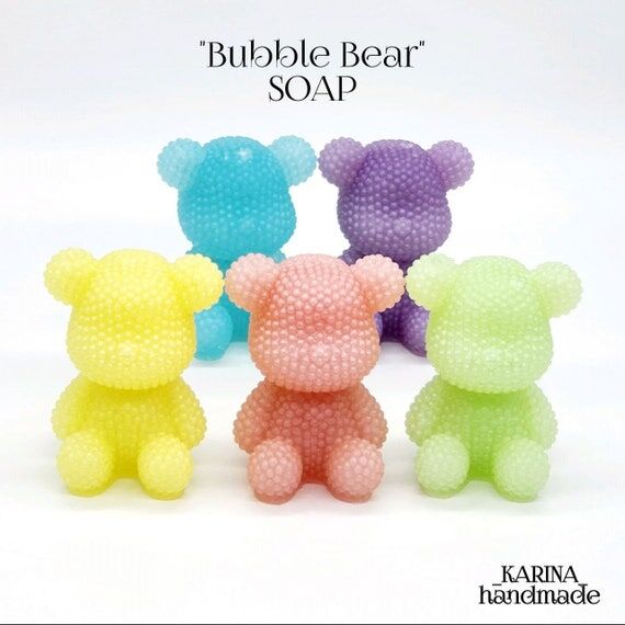 Handmade Bubble Bear Soap, Scented Novelty So...