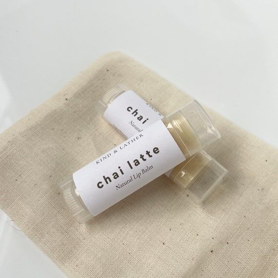 Chai Latte Lip Balm All Natural Lip Balm Orga...