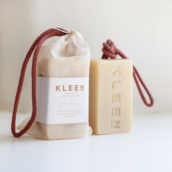 Oat Milk Soap on a Rope: Handmade Unscented S...