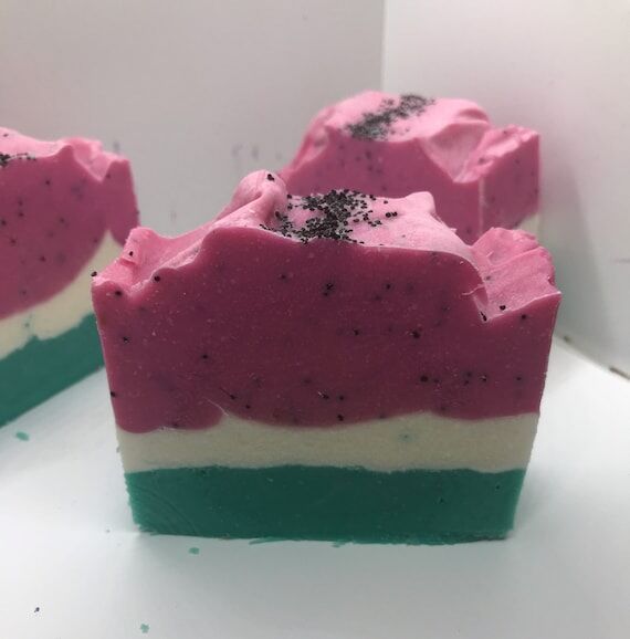 Watermelon Scented Soap, Handmade Natural Ski...