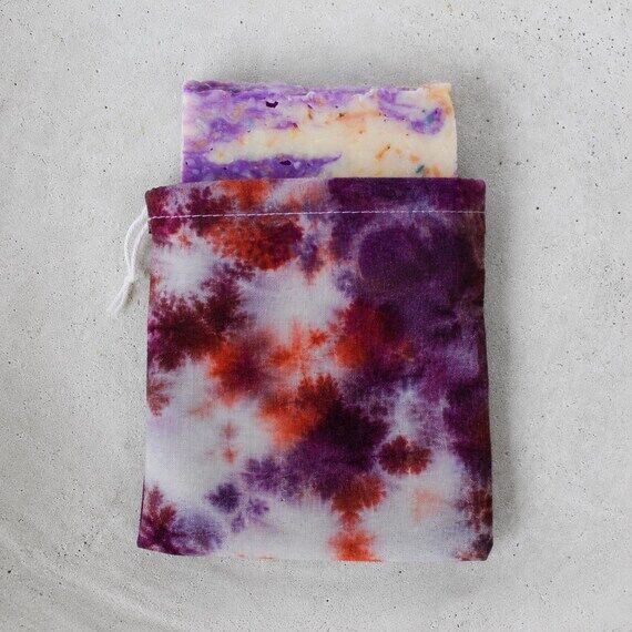 Hand-Dyed Bag with Spearmint Lavender Vegan S...