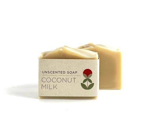 Coconut Milk Soap - Unscented Moisture Soap -...