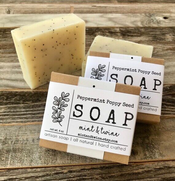 Peppermint Poppy Handmade Soap, Cold Process ...