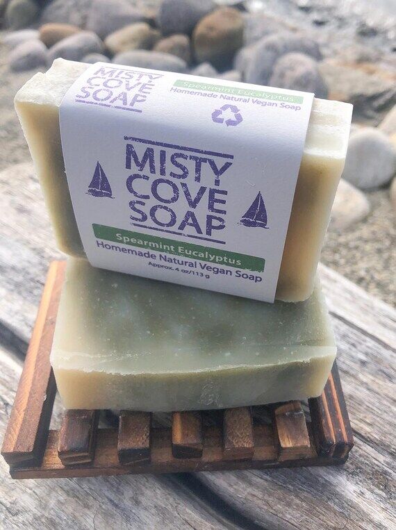 Spearmint Eucalyptus Soap: Handcrafted Vegan ...
