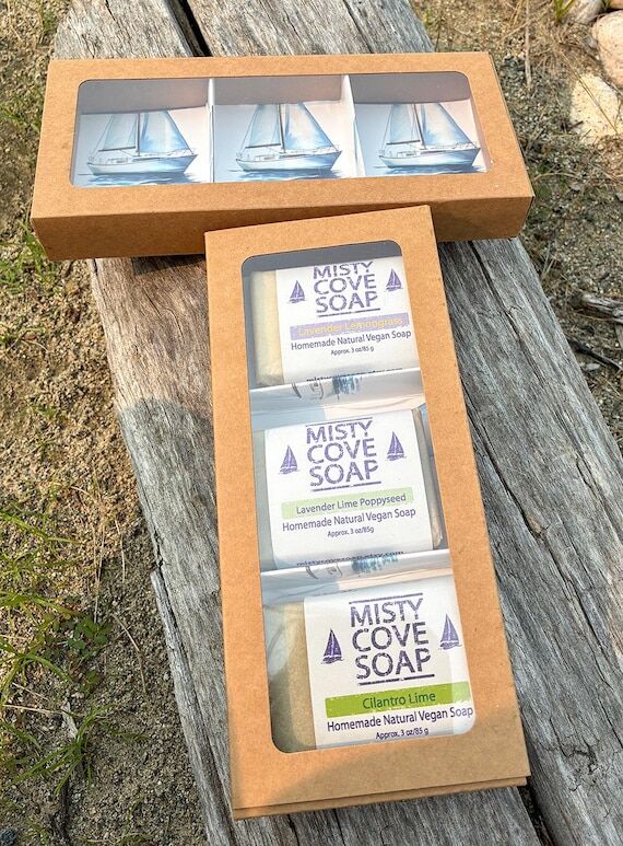 Natural Soap in Sailboat Gift Box: Handmade ...