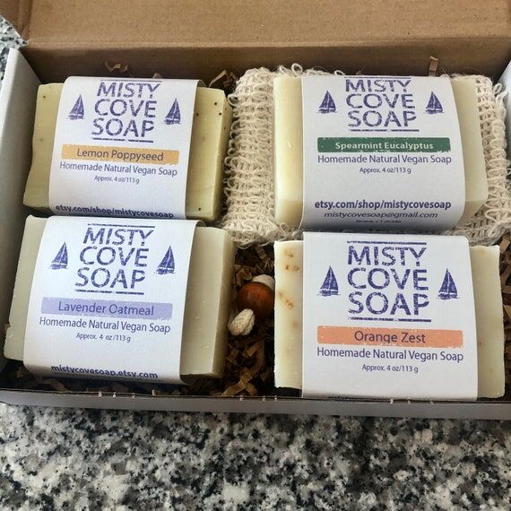 Vegan Soap Gift Box: Handmade Natural Soap Sa...