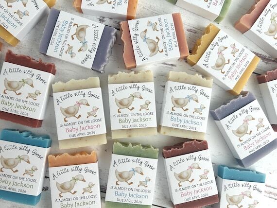 Silly goose baby shower soap favors, Personal...