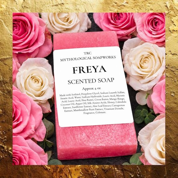 FREYA Feminine Rose Soap. Handmade Botanical ...