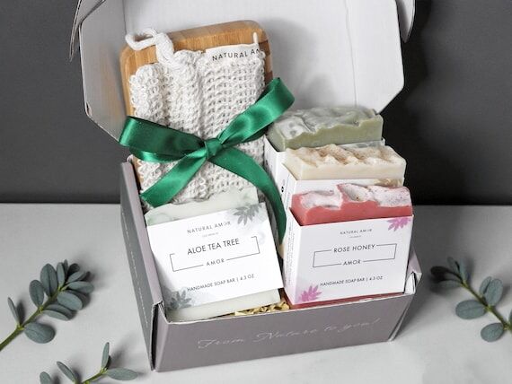 Natural Handmade Soap Gift Box | Personalized...