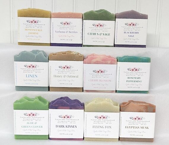Artisan Goat Milk Soap Bar, Handmade Cold Pro...