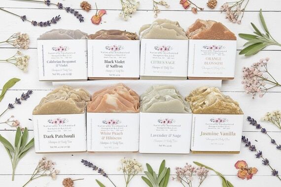 Handmade Solid Shampoo Bar Soap, Apple Cider ...