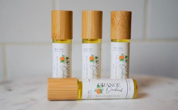 Orange Orchard Essential Oil Roll-On Perfume,...
